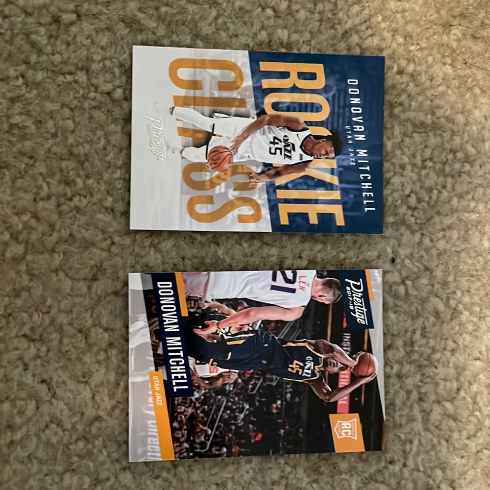 Donovan Mitchell Utah Jazz rookie card bundle